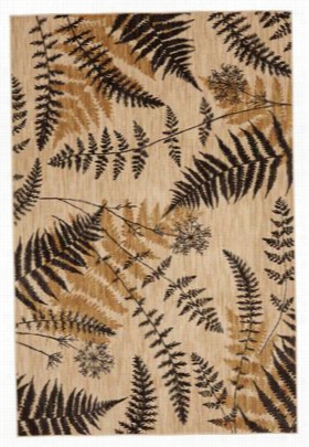 Bob Timberlake Heritage Collection Bllue Ridge Fefns Yard Rug - Light Camel - 63' X 944'