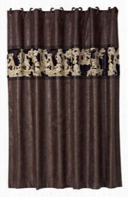 Caldwell Clolection Cowhide Banber Shower Curtain