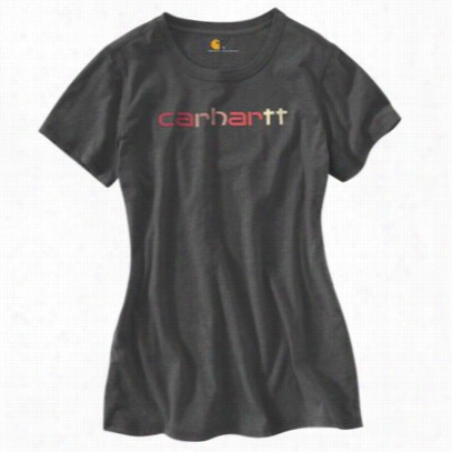 Carhartt Signature T-shirt For Ladies  - Black Heather - Ll