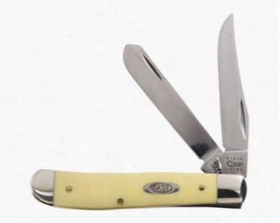 Case Yellow Handle Mini Trapper Pocket Knife