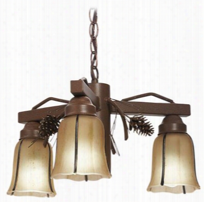 Colorado Dallas Pinecone 3-light Pendant Chandelier