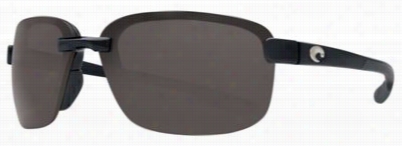 Costta Austin 580p Polarized Sunglasses - Shiny Black/gray