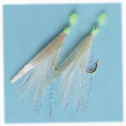 Offshore Angler Feaather Skin Flas Sabiki Rigs With Fluorocarbon Leader - Feather Skin  Flash