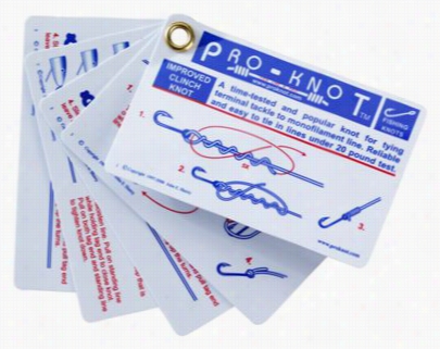 Pro-knot Fishing Entangle Tying Instruction Cards