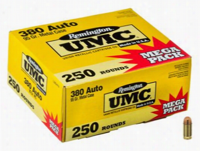 Remington Umc  .380 Auto Handgun Ammo Mega Pack