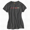 Carhartt Signature T-Shirt for Ladies - Black Heather - L