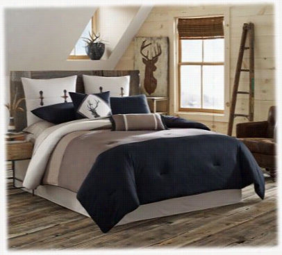 Truetimber Pieced Stripe Assemblage Comforter Set  - Twin