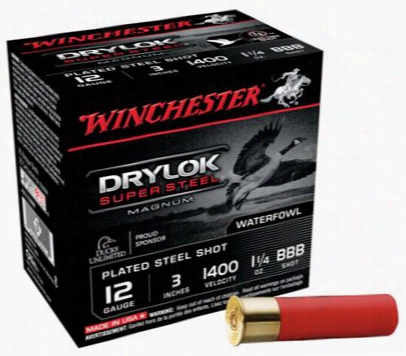 Winchester Super-x Dryllok Super Ste El Shotshells - 20 Gauge - #2 Shot -  Oz. - 25 Rounds