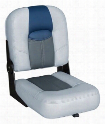 Wise Blast Off Touur Series 14' Center Buddy Boat Seat - Wd 1454 - Grey/charcoal/blue