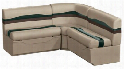 Wise Talon Pontoon Furniture Sserise6 1' Rear Wrap Around Set - Java/cuddy Cafe/evergreen