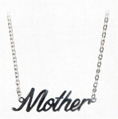 Amanda Blu Mother Stainless Steel Word Necklace