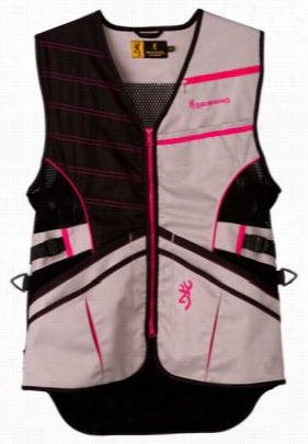 Browning Ace Shooting Vst For Ladies - Hot Pink/grey - S