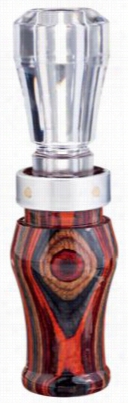 Buck Gardner  Ca Lls Spitfire Diamond Wood Duck Call With Polycarbonate Inswrt - Dymon/poly