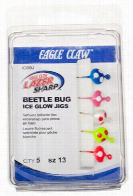 Eagle Claw Beetle Bug Ice Gloe Jig - Assorteed Colors