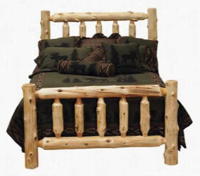 Firesidel Odge Furniture Cedar Log Bed - Twin