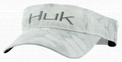 Huk Kryptek Logo Visor For Men - Whitte Camo