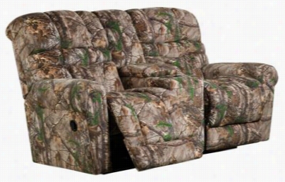 Lane Furniture Lodge  Collle Ction Dual Resting Console Love Seat - Realtree Xtra