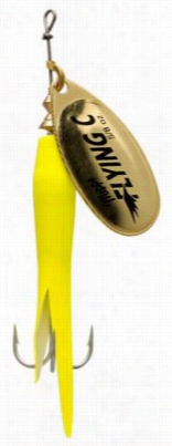 Mepps Flying C Spinners - Hot Chartreuse-gold - 3-1/4