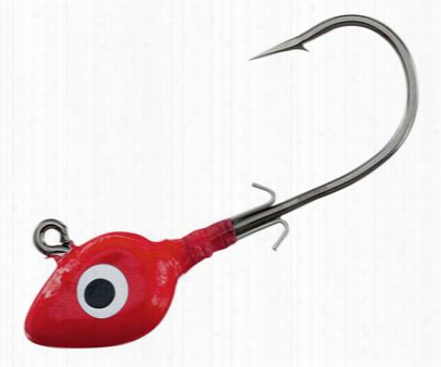 Offshore Angler Flat Head Wire Keeper Jogheads - 1/8 Oz. - Red