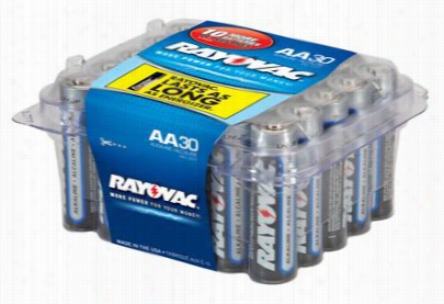 Rayovac Aa Alkaline Battery 30 Pack