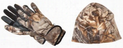 Redead Camo Fleece Gloves And Beanie Combo - Realtree Xtraa - L/xl