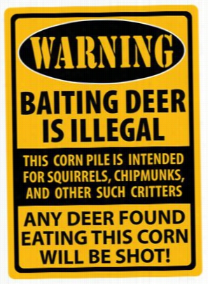 River's Edge Tiin Sign - Baiting Deer