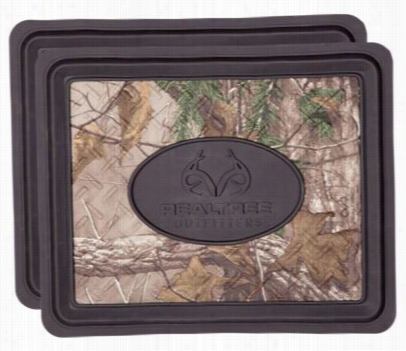 Stamp Automotive Realtree Outfittsrs Utility/rear Floor Mat - Set Of 2