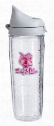 Tervis Tumbler Aslt Life Insulated Water B Ottle - Pink Hibiscus - 24 Oz.