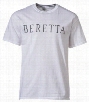 Beretta Name Logo T-Shirt for Men - White - L