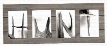 Hunt Antler Letter Art Wooden Block Mount Print