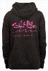 Salt Life Livin' Wavy Full-Zip Hoodie for Ladies - Charcoal Heather - M