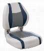 Wise Talon Pontoon Furniture Series Torsa Folding Boat Seat - Sky Gray/Dove Gray/Laguna