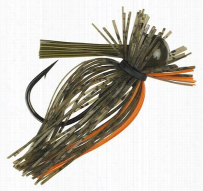 War Eagle Heavy Finesse Jig - 3/8 Oz. - Green Pumpkin Orange