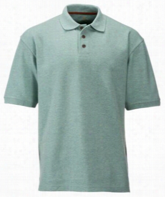 Bob Timberlake Qulil Placket Polo For Men - Crystal Blje Heat Her - M