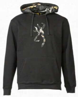 Browning Buckmark Hoodie For Men - Black/realtree Ap Colors Black - S