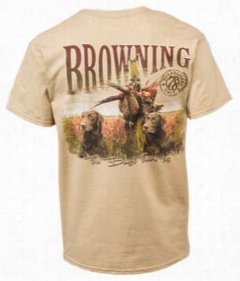 Browning Painted Hunt T-shirt For Mem - Tan - M
