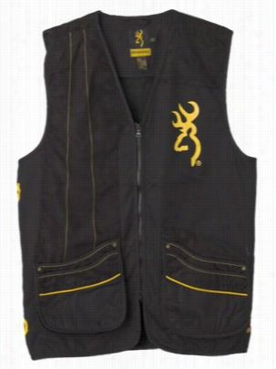 Brwoning Team Borwning Shooting Vest For Men - Black/gld - S