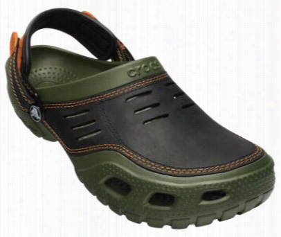 Cr Ocs Yukon Low-profile Sport Clogs For Men - Army Green/black -7  M