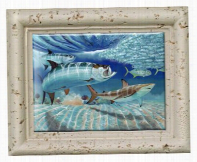 Guy Harvey Ceramic Tile Art - Mullet Run