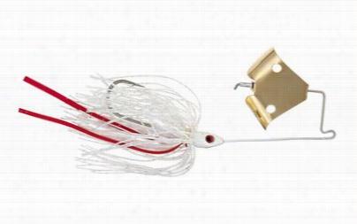 Hart Tackle Hart Throb Buzzbait - White Red Tails - 3/8 Oz.