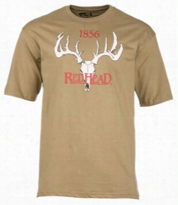 Redhe Ad 1856 Skull Logo T-shirt For Men - Prairie Dust - S