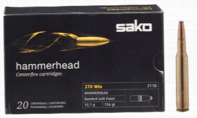 Sako Hammerhead Centerfire Rifle Cartridges - .270w Incestter - 150 Grain