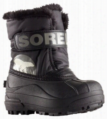 Sorel Snow Commander Insulated Pac Boots For Kids - Black/charcoal - 10 M