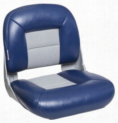 Tempress Navistyle Low Back Deluxe Boat Seat - Blue/gray