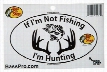 Fishing and Hunting Oval Decal