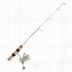 Frabill Ice Hunter Ice Fishing Spinning Rod and Reel Combo - 26" L
