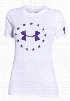 Under Armour Freedom Logo Tactical T-Shirt for Ladies - White - L