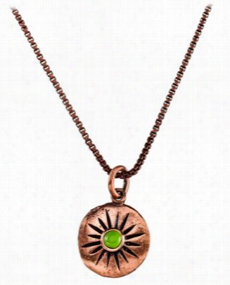 Tiger Mo Untain Jewels Copper Green Necklace - 8'