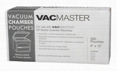 Vacmaster Vcuum Chamber Pouches - 6&qout;x12" - 500 Count