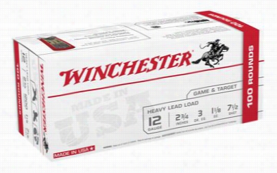 Winchester Usa Game And Target Load Shotshell Ammo Value Pack - 12 Gauge - 2-3/4' - 7.5 Soht Size